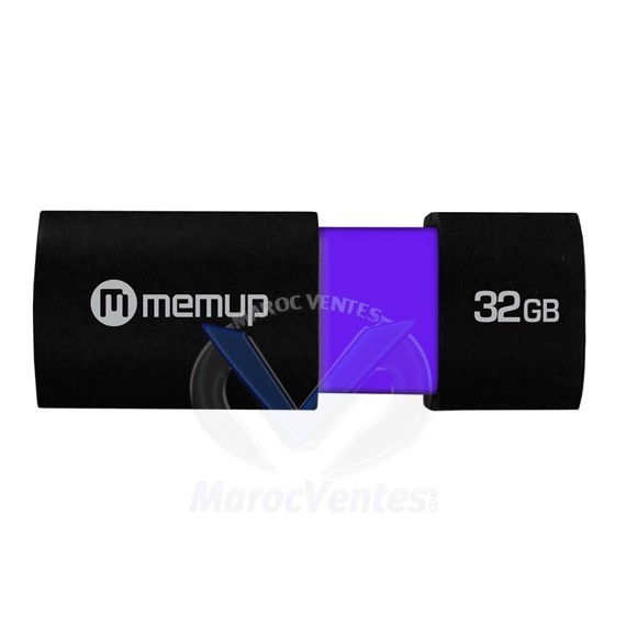 Quickee-II-32GB Clé USB Retractable 3.0 32 Go Noir/Violet QUICKEE-II-32GB