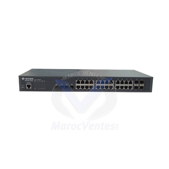 Switch Ethernet géré 24-Ports Gb/s (4 ports combo GE TX/SFP) et 4 ports 10GE S2928