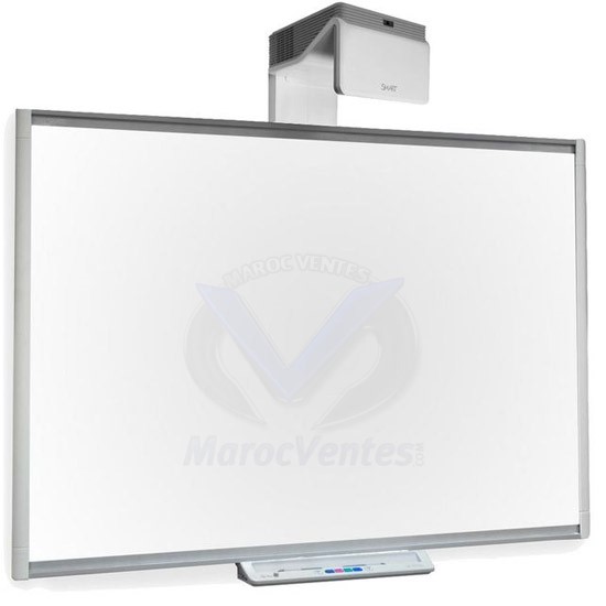 Tableau Blanc Interactif 77’ Dual User et Plumier Intelligent  avec Projecteur ULTRA Courte Focale UF-70 SBM680i6