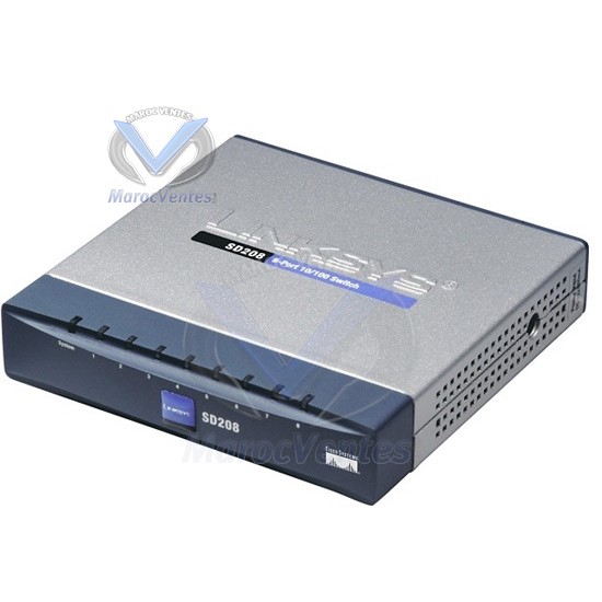 Switch 8 ports Ethernet 10Base-T/Ethernet 100Base-TX SD208