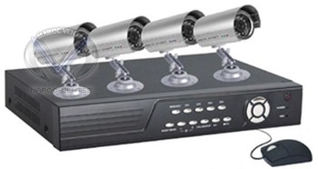 DVR Kits à 4 caméras avec connexion à distance