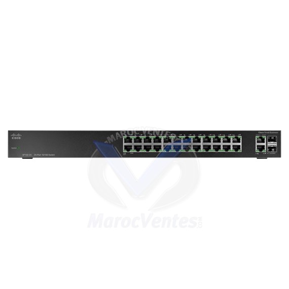 Switch 24 x 10/100 + 2 x combo SFP Gigabit non géré SF112-24-UK