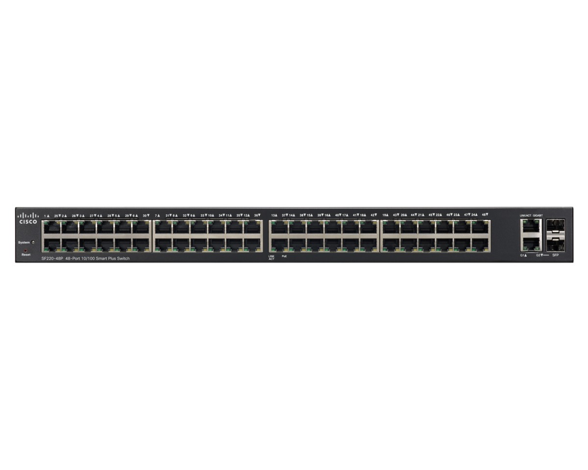 Switch 48 x 10/100 (PoE) + 2 x SFP Gigabit combiné Géré