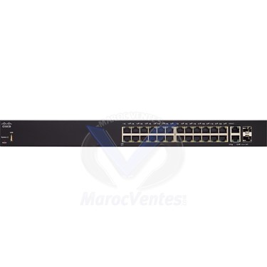 Switch manageable 24 ports 10/100 + 2 ports combinés Gigabit Ethernet / SFP