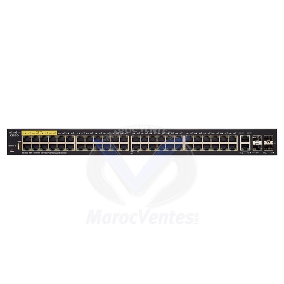 Switch 48 x 10/100 ( PoE +) + 2 x 10/100/1000 + 2 x combo SFP Gigabit SF350-48P-K9-UK
