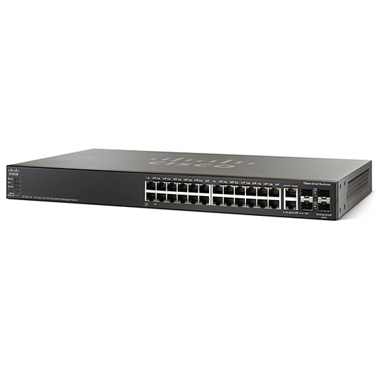 Switch 24 ports Ethernet 10/100 Administrable niveau 3 + 4 ports combo Gigabit