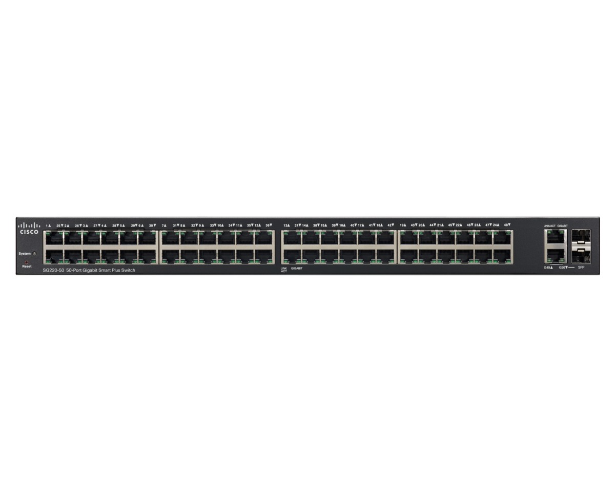 Switch Smart Plus Gigabit 48 ports + 2 ports combo SFP Géré