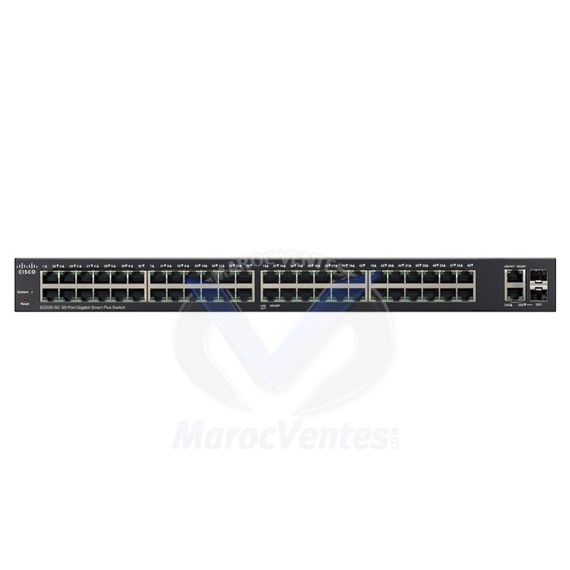Switch Smart Plus Gigabit 48 ports + 2 ports combo SFP SG220-50-K9-EU