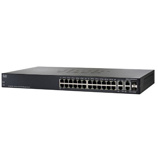 Switch Gigabit Manageable 24 Ports PoE+ + 2 Ports Combo Mini-GBIC
