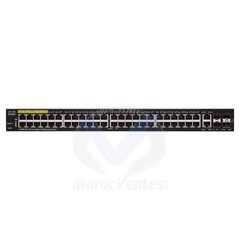 Switch 52 ports Gigabit PoE Managed SFP Montable sur rack 1U