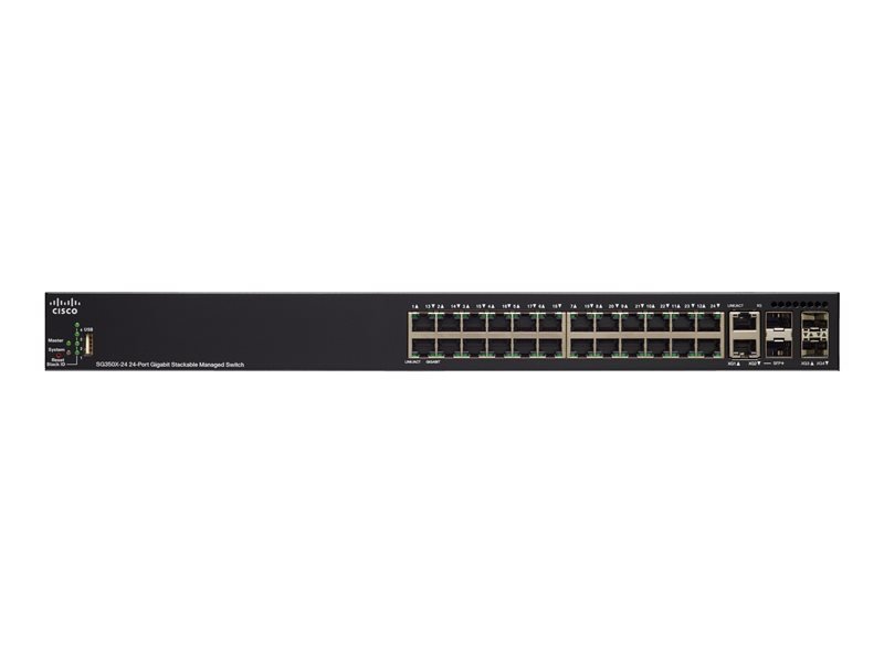 Switch Géré 24 x 10/100/1000 (PoE +) + 2 x combo SFP 10 Gigabit + + 2 SFP + 10 Gigabit