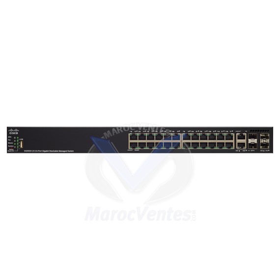 Switch 24 Port Gigabit PoE Stackable SG550X-24MP-K9-UK