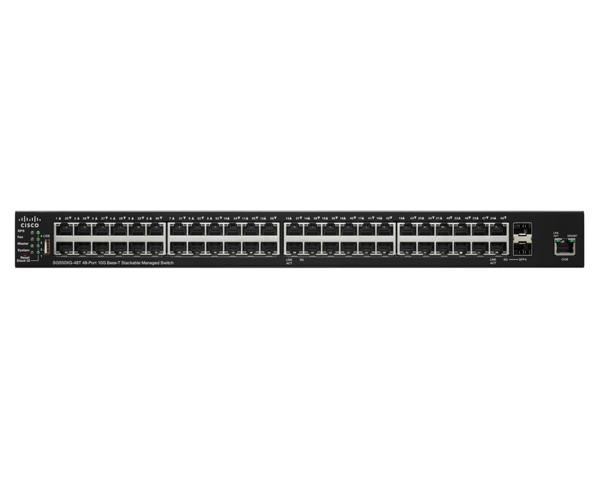 Switch combo 46 x 10GE cuivre + 2 x 10GE L3 géré montable sur rack