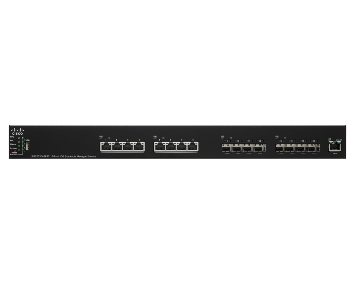 Switch 16 Ports 10G Stackable Managed SFP+