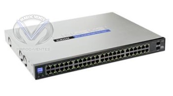 Switch Gigabit 48 ports 10/100/1000 avec 2 ports Mini-GBIC
