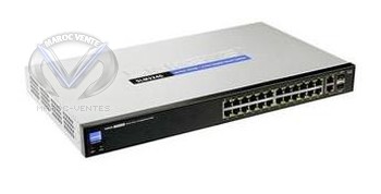 Switch 24 ports 10/100 Mbps + 2 ports Gigabit double connectique SFP