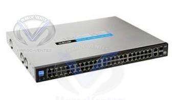 Switch 48-port 10/100 + 2-port Gigabit 2 combo SFPs avec PoE SLM248P-G5