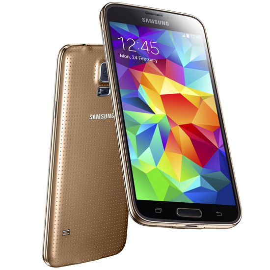 SAMSUNG Galaxy S5 2.5GHz 5.1"FHD AMOLED Wifi GPS Andr Gold