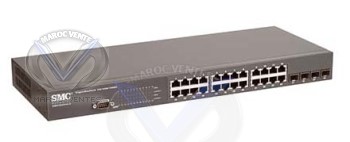 Commutateur autonome administrable 24 ports 10/100/1000 avec 4 ports combo Gigabit SMC8024L2