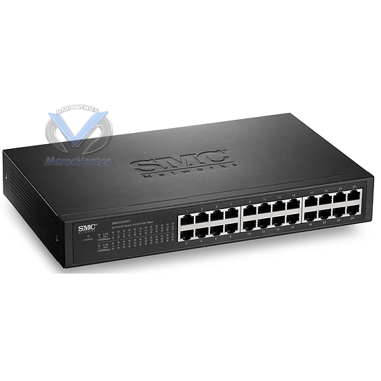 24 Ports  10/100 Unmanaged Switch, Rack-mountable