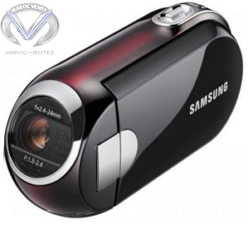 Camescope Noir/Rouge, Capteur CCD 1/6'',Mémoire intégrée de 16 Go