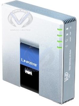Adaptateur de téléphone VoIP avec 2 ports FXS SPA2102
