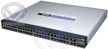 Switch Ethernet 48 ports + 4 ports Gigabit avec WebView SRW248G4