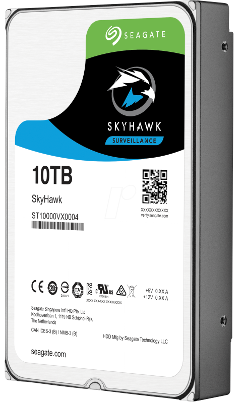 Disque Dur Interne SKYHAWK 10 To 3.5" SATA III 256 Mo pour Vidéosurveillance