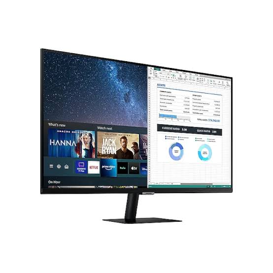 SAMSUNG intelligent 32 " Vision AI M7 M70F UHD 4K 32P, Plat, VA,  4K (3,840 x 2,160), 60Hz,  VA 16:9, 4ms(GTG), HDMI, USB-C 65W, 300 cd/㎡ (typique) - 240 cd/㎡ (minimum), 3 000:1 (Statique), 4(GTG),  garantie 1 an.
