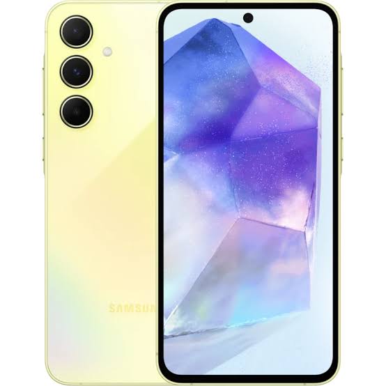 SAMSUNG Smartphone A55 6,7" FHD+ Dual-SIM 5G 8Go+256Go, Android, Caméra 50.0 MP + 12.0 MP + 5.0 MP, Lemon