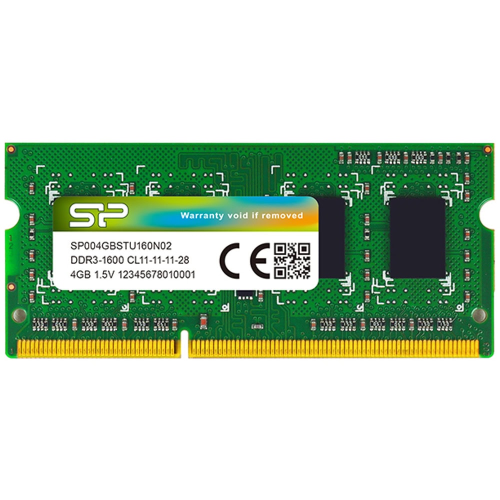 4 GB DDR3-1600 MHZ SODIMM,CL11, (512MX8) -SR SP004GBSTU160N02