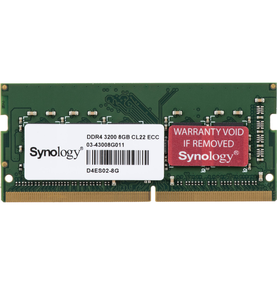 Mémoire 8GB DDR4 ECC Unbuffered SODIMM (D4ES02-8G) D4ES02-8G