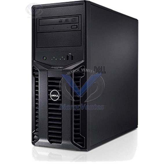 Serveur T110 Intel Xeon E3-1220 Processor (3.1GHz, 8M Cache, Turbo, HT) Mémoire 4GB - HD 2 x 500 Go SATA T110