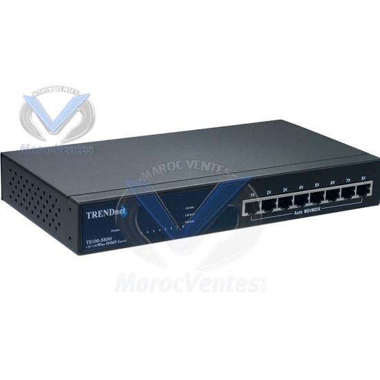 TE100-S800i Switch 8 ports SNMP 10/100Mbits niv2