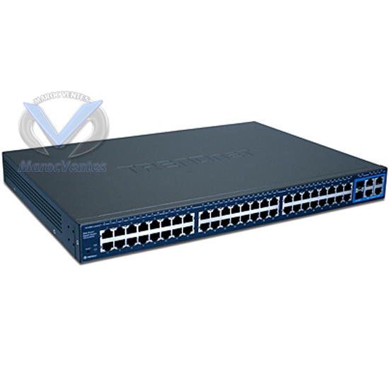 Web Switch 48 Ports 10/100Mbits VLAN + 2 Ports 10/100/1000 + 2 Mini GBIC (F.O)