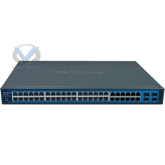 Web Switch 48 Ports 10/100/1000 Mbits VLAN+4 Mini GBIC(F.O) 19"