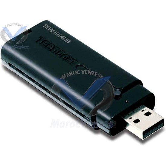 Adaptateur USB 300Mbps 2,4Ghz et 5 Ghz TEW-664UB