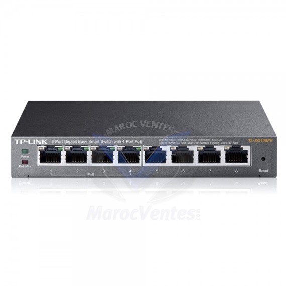 Easy Smart Switch PoE 8 Ports Gigabit dont 4 Ports PoE TL-SG108PE