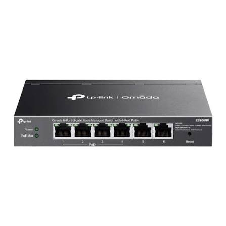 Easy Switch administrable Omada 6 ports Gigabit avec 4 ports PoE+