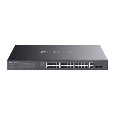 Switch 28 ports Gigabit Omada facile à gérer avec 24 ports PoE+