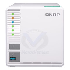 Serveur NAS 3 baies SATA 6Gb/s RAID 0, 5 JBOD RAM 2 Go Gigabit Ethernet (sans disque dur)