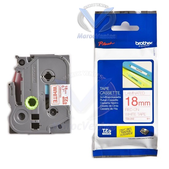 Lamine 8m, 18mm Rouge/Blanc-Lamine 8m, 18mm Rouge/Blanc