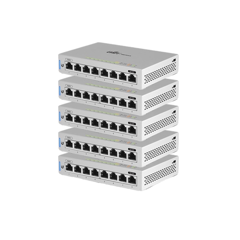 Switch Unifi 8 Ports Ethernet PoE pack de 5