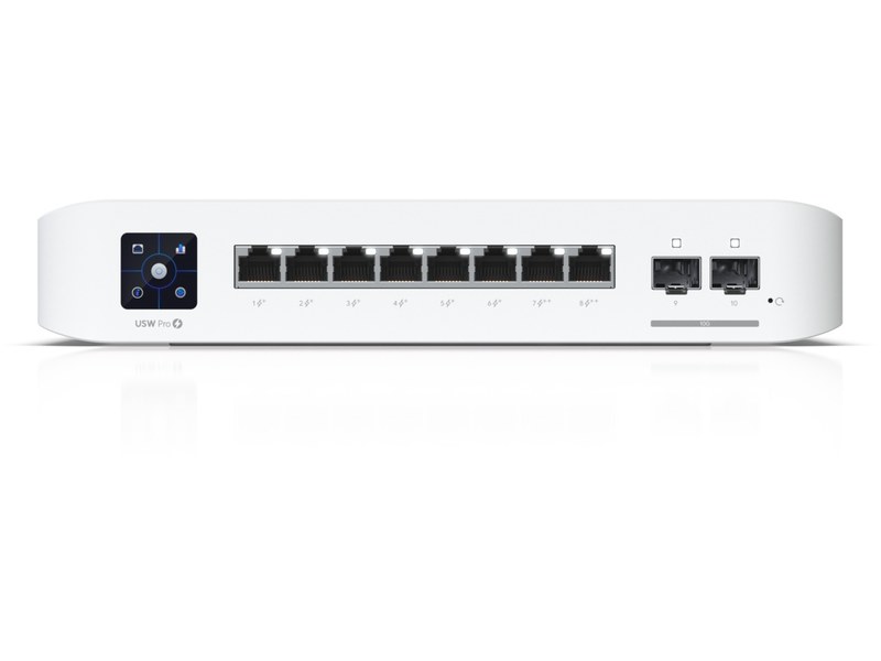 Switch Gigabit UniFi Professionnel 8 PoE Layer3 Géré Montage en Rack 1U 2SFP+