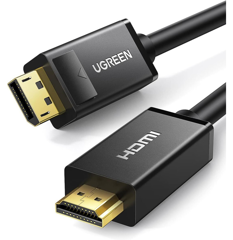 Câble Ugreen Displayport Male vers HDMI Male - 2 mètres (10202) 10202-2M