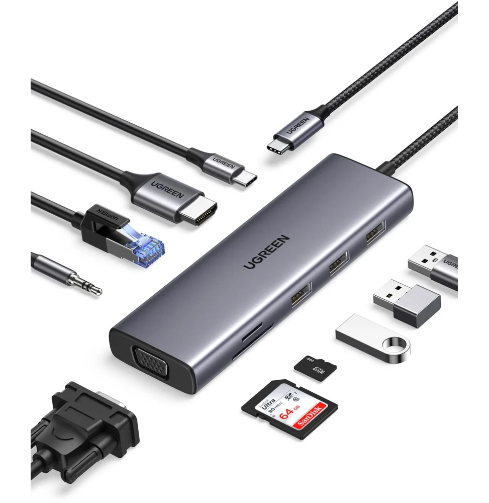 Station d'accueil USB-C 10 en 1