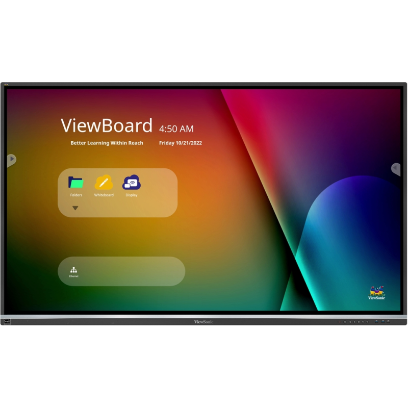 ViewBoard ECRAN LED INTERACTIF 4K 75" Tactile Ultra Fine Offrant Jusqu'à 40 Points