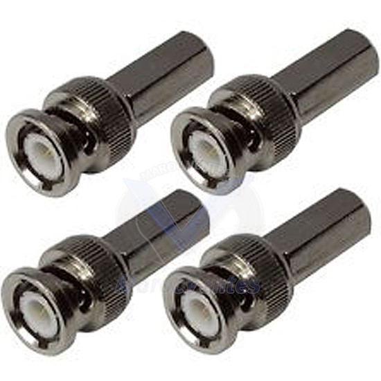 CONNECTEUR BNC2 A VISSER RG59 POUR CAMERA D2738