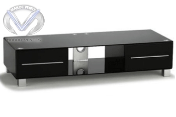 Table basse plasma 65'' verre 10MM 2 Tiroires
