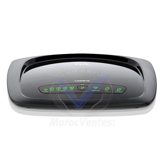 Routeur sans fil ADSL2+ - commutateur 4 ports (intégré) - 802.11b/g/n (draft 2.0) WAG120N-EE